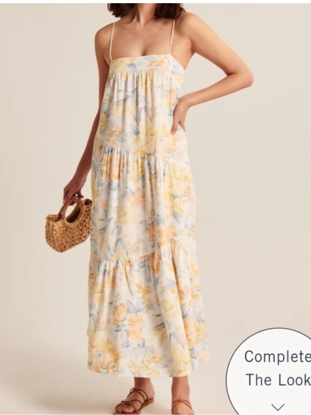asymmetrical tiered maxi dress